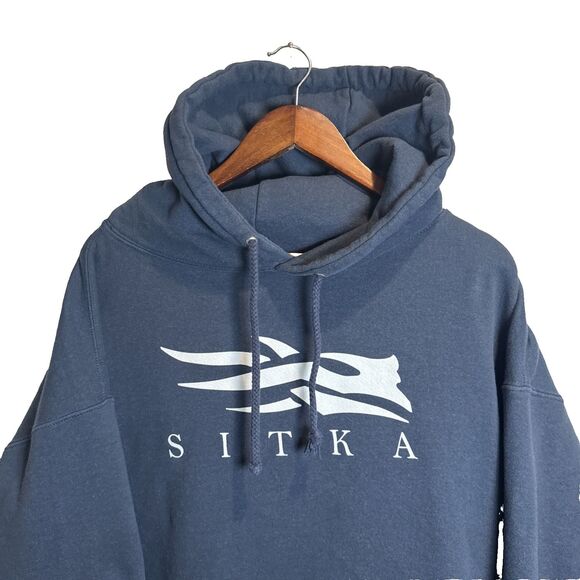 Sitka Men's Icon Pullover Hoodie Navy Blue Size XXL Hunting Outdoor Style 20226 - Picture 3 of 14